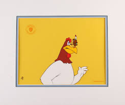 Foghorn leghorn is a cartoon rooster who appears in looney tunes and merrie melodies cartoons and films from warner bros. Warner Bros Looney Tunes The Egg Cited Rooster Foghorn Leghorn Henery Hawk Limited Edition 1991