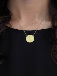 Jennifer Meyer Personalized Initial Pendant 18 Karat Yellow Gold Letter Pendants Personalized Pendant Necklace Monogram Necklace Gold