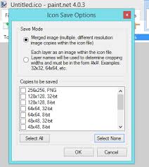 Select size image and color depth. Edit And Save Ico Images With Paint Net