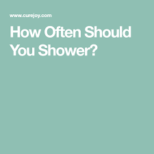 How Often Should You Shower Sweat Gland Body Health Shower