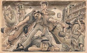 Piszkos fred, a kapitány fel és alá járt, a. Pal Korcsmaros Lambiek Comiclopedia