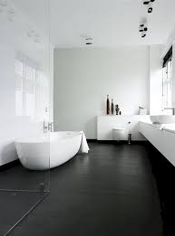 Select something on the smaller side to add depth and make the space. Bathroom Ideas With Black Floor Tiles