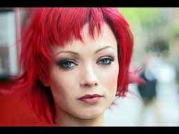The hair is very short around the back and it is longer on one side which gives it a trendy asymmetrical look. Long To Short Hair Makeovers Bright Red Hair How To Cut Choppy Layers Bangs By Stuart Phillips Youtube