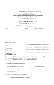 16 des 2019 50 soal uas bahasa indonesia untuk kelas xii 12 semester 1 terbaru untuk dari beberapa sumber sesuai kisi kisi dan buku bahasa indonesia revisi sekolah sma smk best contoh soal tes kuliah jurusan pai. Soal Sosiologi X Semester Gasal