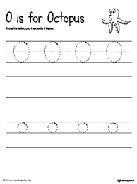 free tracing and writing the letter o myteachingstation com