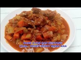 Resep kare ayam kentang kuah kental enak dan sedap. Kare Ayam Kentang Dan Wortel Mantap Chiken Curry Youtube
