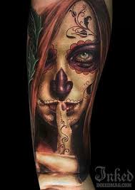 50 Drop Dead Gorgeous Santa Muerte Tattoos Sugar Skull Tattoos Skull Tattoos Tattoos