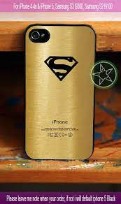 Superman Logo In Gold New Design Iphone 4 Iphone 4s Iphone 5 Samsung S2 Samsung S3 Samsung S4 Case Cover Phone Case Accessories Iphone Case