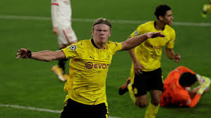 2020/21, octavos de final, partido de vuelta. Borussia Dortmund Siegt In Sevilla Erling Haaland Stellt Rekord Auf Kicker