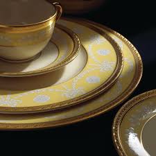 More than 300 enamel dots are hand applied to form the floral and fruit basket design. White House China Through The Years Architectural Digest