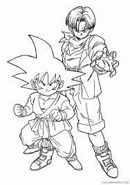 Explore 623989 free printable coloring pages for your kids and adults. Dragon Ball Z Coloring Pages Goku And Trunks Coloring4free Coloring4free Com