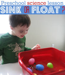preschool science sink or float