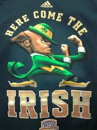 Here Come The Irish Notre Dame Fighting Irish Football Notre Dame Fighting Irish Fighting Irish Football