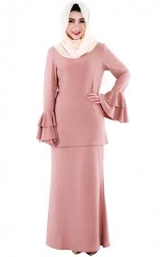 Fesyen baju kurung terkini untuk raya 1442 h / 2021 m. M N Teana Baju Kurung Modern Dark Salmon Baju Kurung Women