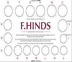 template for ring sizes actual ring size chart for women