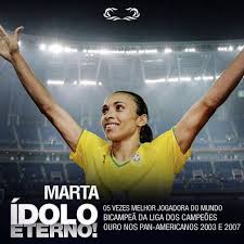 Marta Vieira Da Silva 10 Brazil Wnt Jogadora Campeao Futebol Feminino