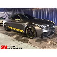 Sold by vvivid vinyl and ships from amazon fulfillment. 3m 2080 Satin Dark Grey S261 Car Wrap Vinyl Film Bike Phone Diy Stickers Shopee Malaysia