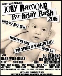 U.S. TOUR 2015 Joey Ramone Birthday Bash (Benefit Concert for Lymphoma  Research) at Webster Hall (New York)