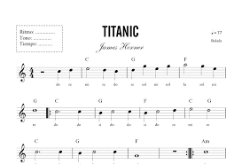Partitura De Titanic Piano Y Flauta Flauta Partituras Titanic