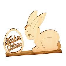 Für den garten empfehlen wir deshalb osterhasen aus holz ab einer höhe von 35 cm. Osterhase Frohe Ostern Als Standmotiven Aus Holz Beidseitig Graviert Osterdeko Osterhase Tischdeko Ostern Ostern Basteln Holz Vorlage Osterhase Frohe Ostern