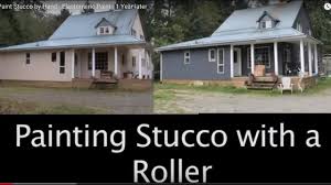 Here are some more essential materials you'll need for painting the exterior: Paint Stucco By Hand With A Roller Elastomeric Paint 1 Year Later Youtube