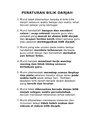 Menggalakkan pelajar dalam pembangunan peraturan bilik darjah. Peraturan Bilik Darjah