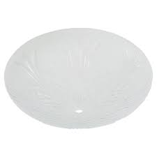 Shop fluorescent lighting parts & accessories and a variety of lighting & ceiling fans products online at lowes.com. Minka Lighting Replacement Glass Cover For Bercello Estates 52 In Volterra Bronze Ceiling Fan White Home Depot