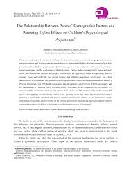 Definición de parentética en el diccionario de español en línea. Pdf The Relationship Between Parents Demographic Factors And Parenting Styles Effects On Children S Psychological Adjustment Pdf