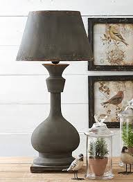 Rusty Black Table Lamp With Metal Shade In 2020 Black Table Lamps Table Lamp Lamp