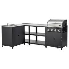 Logs, coal, and a big tub to gather your dirty dishes, all stay close by and out of the way. Grillskar Outdoor Kitchen Stainless Steel Ikea