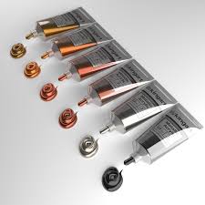 Kingart Pro Artist Acrylic Paint 22ml Set Of 6 Metallic Colors Acrylic Paint Set Paint Set Acrylic Painting