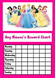 Disney Princess Star Sticker Reward Chart Reward Chart