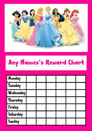 disney princess star sticker reward chart reward chart