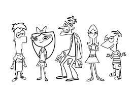 coloriage de phineas et ferb disney a telecharger coloriages pour enfants main monstre