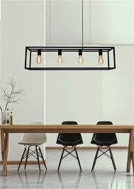 landelijke hanglamp eettafel zwart ruggine koper 1m eetkamer lamp landelijk thuisdecoratie lampen tafel