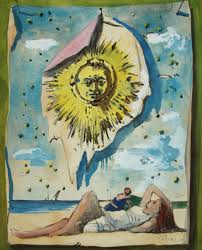 It's officially summer! Make your way over to the High to beat the summer  heat ☀️ Eugene Berman (American, 1899–1972), Summer Sun, 1939, watercolor 