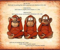See rule 8 for more info. Proverbial Wisdom From Three Wise Monkeys Gone Fishin