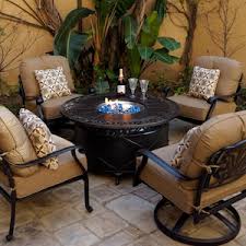 Green acres offers fire pit sets that are perfect for entertaining in style and comfort, that both you maintain your furniture by covering with furniture covers or storing out of the elements when not in use! Patio Set With Fire Pit Fire Pit Table Sets Bbqguys