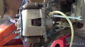 Look up results on info.com Stuck Brake Caliper Or Bad Rubber Brake Line Youtube