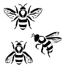 Bumble Bee Stencil Bee Stencil Bee Drawing Stencil Crafts