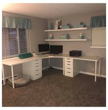 Ikea Alex Drawers Desk Ikea Linmon Table Linmon Corner Desk Alex Drawers Sticker Storage Planner Desk I Ikea Craft Room Home Office Design Ikea Crafts
