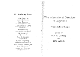Pdf International Directory Of Logicians Whos Who In Logic