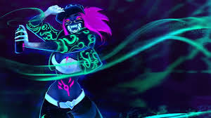 K Da Neon Akali Mask League Of Legends Lol Video Game 3840x2160 4k Wallpaper Anime Anime Wallpaper League Of Legends