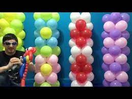 Easy Dollar Store Balloon Columns Tutorial Balloon Columns Baby Shower Balloons Balloon Decorations