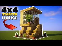 15+ cool minecraft house ideas & designs (blueprints). Minecraft 4x4 Starter House Tutorial How To Build A House In Minecraft Youtube Minecraft Minecraft Starter House Minecraft Houses