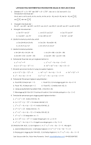 Soal pas matematika yang akan kawan semua baca ini merupakan soal yang dibuat oleh mgmp matematika kota. 2