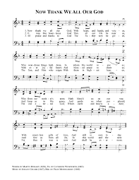 Now Thank We All Our God Harvest Songs Songs Hymn