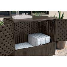 Suncast Backyard Oasis Storage Entertaining Station Kohls Patio Storage Outdoor Furniture Storage Outdoor Storage Bench