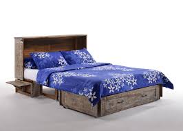 I always am interested in projects to build and transform bed frames and headboards. Poppy White Bark Queen Murphy Cabinet Bed By Night Day Furniture