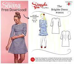 If this is your first time on our blog, remember to check our free sewing patterns page. Free The Simple Sew Brigitte Dress Pattern Free Sewing Sewing Patterns Free Dress Patterns Free